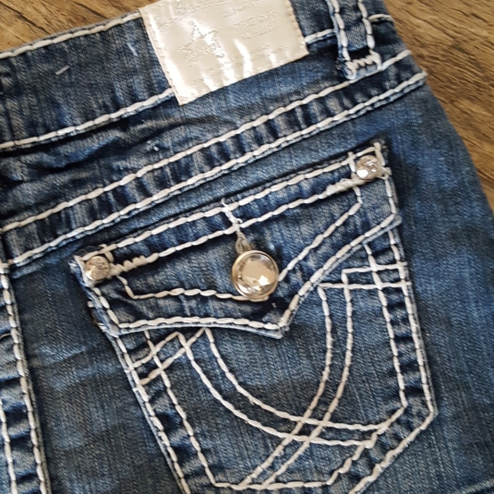 NWT L.A. IDOL jean mini skirt - Picture 6 of 7